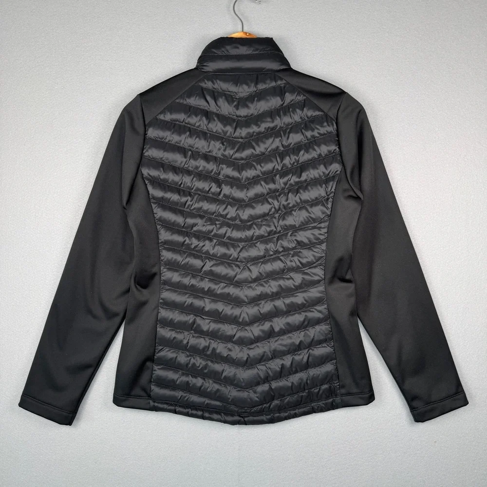32 DEGREES HEAT Mixed Media Puffer Jacket XS Black‎ Lightweight Packable Outdoor